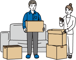 回収日に運び出し